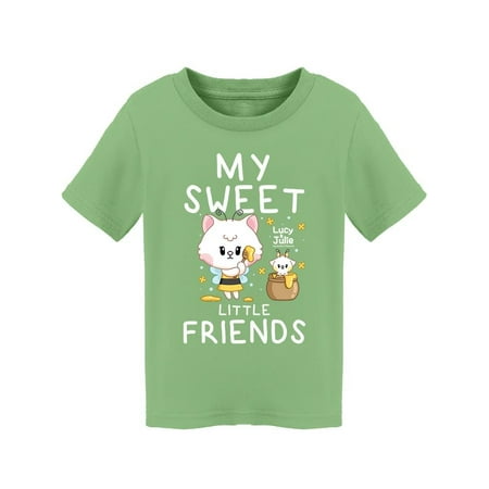 

Lucy And Julie My Sweet Little Friends T-Shirt Toddler -Electural Designs 4 Toddler
