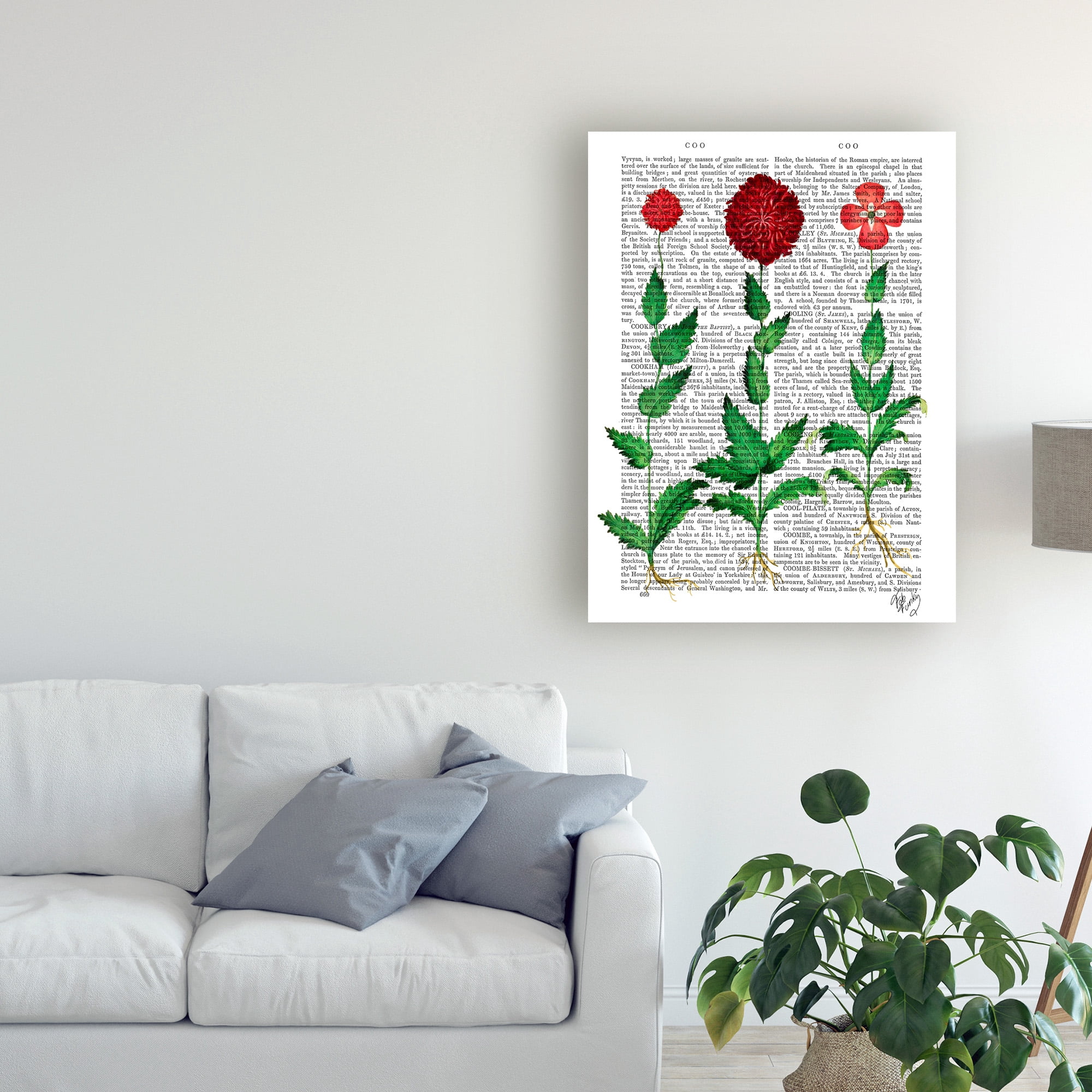 Trademark Fine Art 'Italian Carnation 2' Canvas Art by Fab Funky