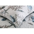 thumbnail image 2 of 100% high-density Cotton Embroidered Quilt, Bedspread/Comforter set light weight warm and soft Queen.Beige/Blue, 2 of 6