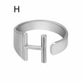 thumbnail image 1 of CUITING Fashion Adjustable Initial Alphabet Letter A-Z Ring Finger Rings Women Jewellery-Silver C, 1 of 9