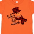 thumbnail image 4 of Inktastic Baby It's Cold Outside Cute Snowman in Plaid Print Boys or Girls Toddler T-Shirt, 4 of 5