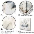 thumbnail image 3 of Designart "Sycamore Leaf In Shimmering Silver" Leaves Floater Framed Canvas Prints, 3 of 5