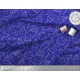 thumbnail image 3 of Soimoi Blue Rayon Crepe Fabric Cookies & Cupcake Food Printed Craft Fabric by the Yard 46 Inch Wide, 3 of 3