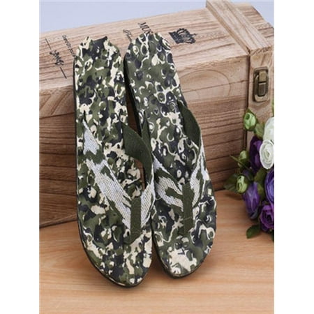 Summer Flip Flop Sandals - Men Summer Camouflage Flip Flops Shoes Sandals Slipper indoor & outdoor GN41