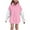 Pink, variant on Lenpel Girls' Oversized Hoodies Casual Long Sleeve Color Block Hooded Sweatshirts Pullover Sweatshirt Tops with Pocket(Pink,13-14 Years)