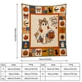 thumbnail image 2 of Halloween Throw Blanket Fleece Throw Blanket Plush Throw Blanket for Couch Bed Soft Cozy Halloween Decor Blanket, 2 of 6