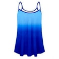 thumbnail image 4 of Olyvenn Camisoles for Women Casual Summer Spaghetti Strap Sleeveless Loose Flowy Tunic Trendy Gradient Vacation Tank Tops Blue M, 4 of 4