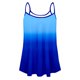 thumbnail image 4 of Karight Flowy Tank Tops for Women Spaghetti Strap Plus Size Trendy Contrast Binding Gradient Print Sleeveless Tunic Top, 4 of 4