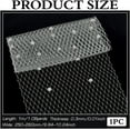 thumbnail image 2 of 1.09Yard Veil Netting Fabrics with Small Ball 9.84inch Wide Silver Bridal Wedding Veils Net Polyester Rhombus Birdcage Veil Netting Hat Decoration for Women Girls Headdress Veil Making 1m, 2 of 6