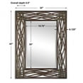 thumbnail image 4 of Uttermost Dorigrass Metal Mirror in Distressed Mocha Brown, 4 of 5