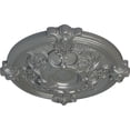 thumbnail image 3 of Ekena Millwork 17 3/8"OD x 1 3/4"P Hamilton Ceiling Medallion (Fits Canopies up to 3 3/4"), Hand-Painted Silver, 3 of 6