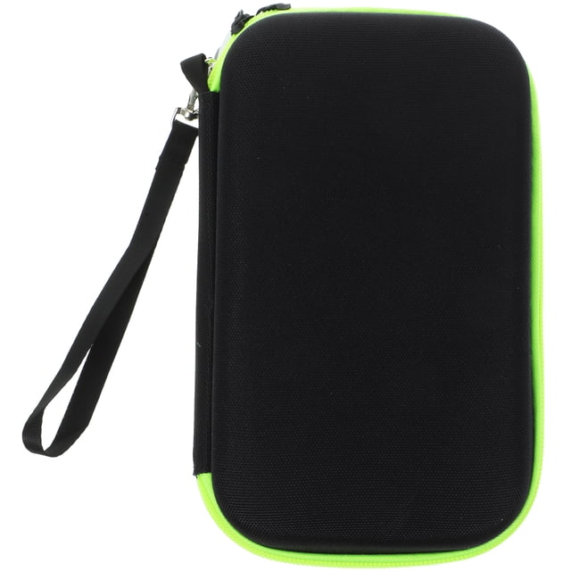 Sac de Rangement pour Rasoir Portable EVA Étui de Rasoir Conteneur de Rangement de Voyage Organisateur de Rasoir (Fermeture Éclair Verte)