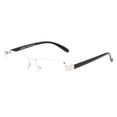 thumbnail image 3 of Newbee Fashion-2 Pack Semi Half Readers Premium Reading Glasses Half Frame Slim Reading Glasses in Case, 3 of 4