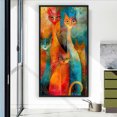 thumbnail image 2 of Hilo Algodón Ecológico Bordado Kit Punto Cruz Con Gatos Impresos 14CT Arte 40x70cm, 2 of 9