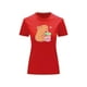 thumbnail image 2 of Playera Blusa De Capybara Tomando Refresco Ropa Divertida Para Mujer Capibara Color Rojo Talla Grande Marca Emil SaEs, 2 of 4