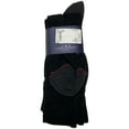 thumbnail image 3 of TOMMY HILFIGER Men's 4 Pairs Mid Calf Socks, Black, 7-12, 3 of 3