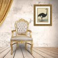 thumbnail image 3 of PI Collection 26x32 Gold Ornate Wood Framed with Double Matting Museum Art Print Titled - The Ostrich, 3 of 4