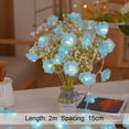 thumbnail image 3 of DefiDgd 10LEDs Rose Flower String Lights,Battery Operated Rose Lights,for Valentine's Day Wedding Bedroom Indoor Outdoor Festival Party Decor(Blue), 3 of 3