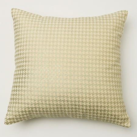 Best Home Fashion Small Metallic Houndstooth Velvet (Best Etsy Pillow Shops)