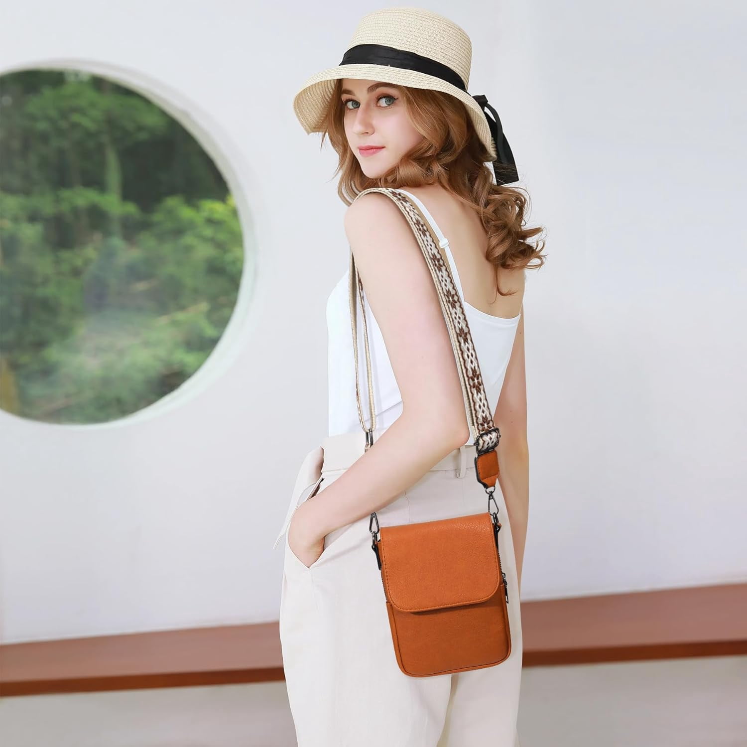 Small Crossbody Bag for Women Cell Phone Bag Cross Body Wallet Purses Mini Shoulder Handbag Purse with Card Slots