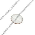 thumbnail image 2 of 4mm Solid .925 Sterling Silver Military Ball Chain Necklace, 22 inches, 2 of 7