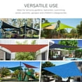 thumbnail image 5 of Patio Shades Outsunny 13' x 20' Rectangle Sun Shade Sail Canopy Outdoor Shade Sail Cloth for Patio Deck Yard with D-Rings and Rope Included - Gray,Garden Umbrellas, 5 of 11