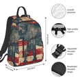 thumbnail image 2 of Fotbe Vintage American Flag Elephant Mochila Ligera para Hombres y Mujeres - Duradera y Resistente al Agua, Ideal para Escuela, Trabajo, Viajes y Uso Diario, 2 of 7