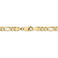 thumbnail image 4 of Leslie's Real 10kt Yellow Gold 4.5mm Concave Figaro Chain; 20 inch; Lobster Clasp; for Adults and Teens; for Women and Men, 4 of 5