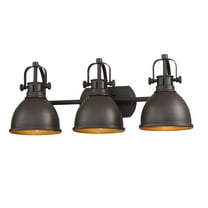 3 Light Industrial Bathroom Vanity Light with Dark Bronze Bathroom Ligh Fixtures over Mirror