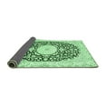 thumbnail image 2 of Ahgly Company Indoor Square Medallion Emerald Green Traditional Area Rugs, 6' Square, 2 of 4