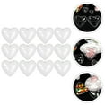 thumbnail image 6 of Gymnture 12pcs Clear Heart Shape Fillable Ornament Balls for Christmas, 6 of 10