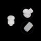 thumbnail image 4 of 20 Pares Nylon Tornillo Tuerca Surtido, M4x8mm Ranurados Plana Cabeza Tornillos y M4 Hexagonal Tuercas para Maquinaria, Electrónica, Blanco, 4 of 4