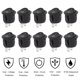 thumbnail image 3 of Muyoka MTFun 10PC 12V ON OFF interruptor basculante redondo coche 2 pines Dash barco Van set 20mm pequeño negro redondo basculante Muyoka Hogar, 3 of 7