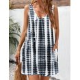 thumbnail image 3 of Vestido de sol Zeagoo para mujer con cuello en V, estilo hawaiano y bolsillos 2025, 3 of 5