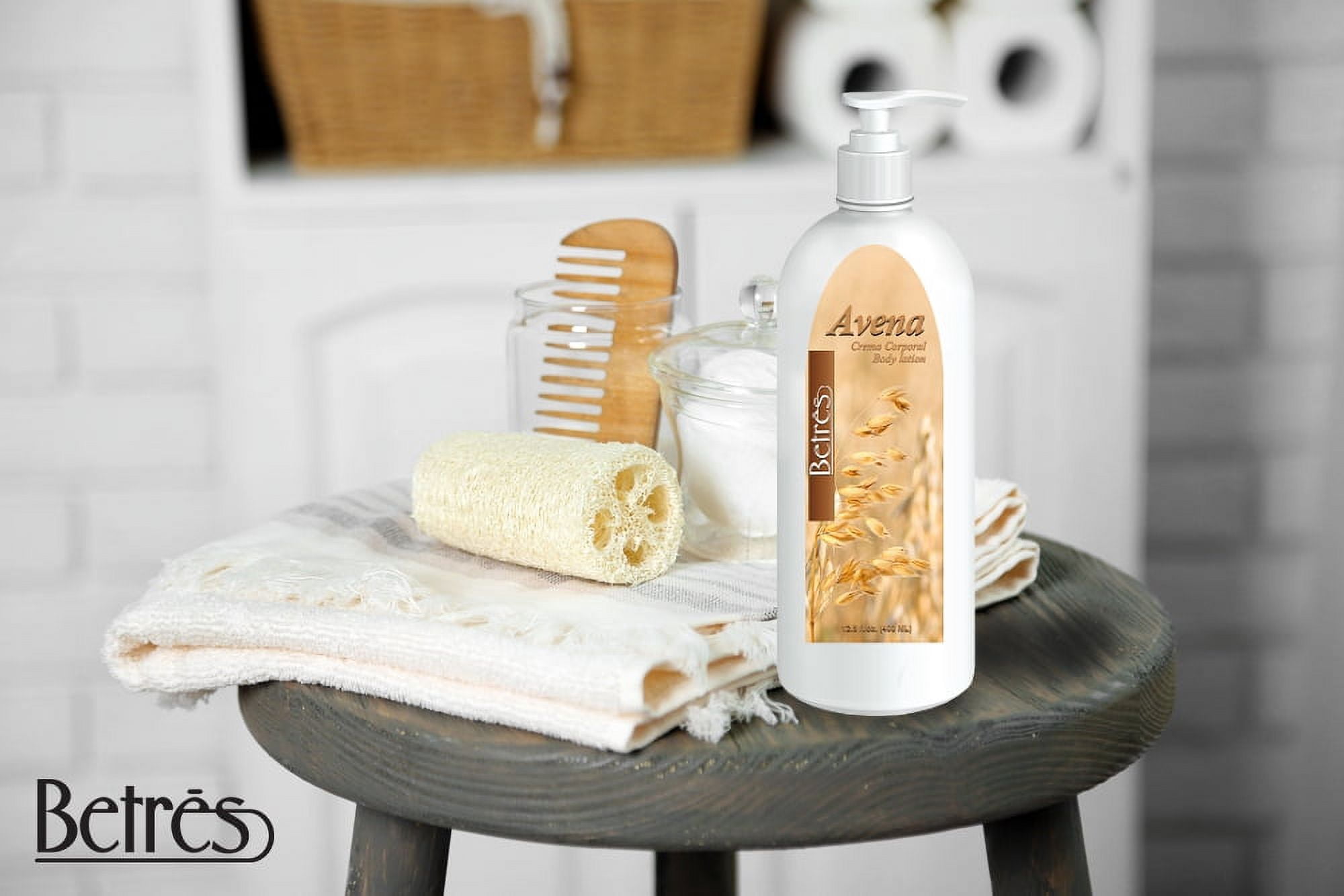 Betres Body Lotion with Oatmeal (Avena) & Aloe Vera Extract 13.5 Oz.
