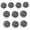 Black, variant on Ywmsfl 10PCS Round Sewing Button with Hole Heart Button Sewing Craft Button for Sewing Craft Coat Cardigans Jeans Sweater