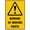 Warning Sign 4, variant on Beware of Moving Vehicles Caution Sign 8"x12" - Site Security Metal, Danger Alert, Indoor Outdoor Use