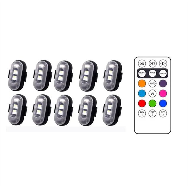 ¡Gran oferta! Luces estroboscópicas Led para aviones, luces para motocicletas, luces LED de posición de Flash inalámbricas, luces para aviones, helicópteros