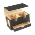 thumbnail image 3 of Caja de almacenamiento para cartas Zulema de cuero PU para más de 400 tarjetas Caqui, 3 of 8