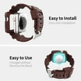 thumbnail image 3 of ExoGuard Designed for Apple Watch Bands 42mm 44mm Series with Case, Sports Style Replacement Band Strap Shockproof with Bumper Case fits iWatch Series 7/6/5/4/3/2/1/SE - Red, 3 of 7
