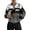 Dark Gray, variant on Racing Jacket Women Zipper Up Vintage Color Block Jacket Women Bomber Jacket Womens Streetwear Y2k Jacket