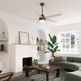 thumbnail image 5 of Hunter 60 inch Aerodyne Wi-Fi ENERGY STAR® Matte Bronze Ceiling Fan with LED Light Kit, Reversible Blades, and Handheld Remote, 5 of 18
