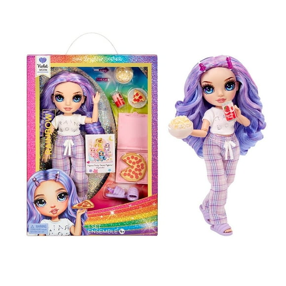 Muñeca Rainbow High Junior High Pijama Violet