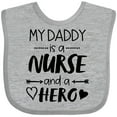 thumbnail image 3 of Inktastic My Daddy is a Nurse and a Hero Boys or Girls Baby Bib, 3 of 4