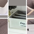 thumbnail image 2 of Cajas de almacenamiento Macarena Organizador de ropa interior 4 celdas Marrón 40x30x13cm, 2 of 3