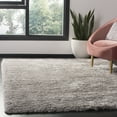 thumbnail image 3 of SAFAVIEH Royal Hartley Solid Plush Shag Area Rug, Silver, 6'7" x 6'7" Square, 3 of 6