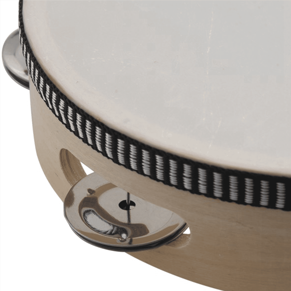 6pcs 6 Inches Early Education Teaching Aids Hand Tambourine Children Percussion Tambourine Dance Hand Drum with 4 Bells