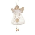 thumbnail image 1 of Video disponible Ángel de amor blanco falda de estrella de cinco puntas colgante de muñeca creativa de decoración navideña colgante de niña ángel colgante de árbol de ANGGREK Otros, 1 of 8