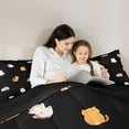 thumbnail image 4 of Feelyou Kawaii Kitten Cat Twin Bedding Sets 7-Piece, Cartoon Animal Bedding Comforter Set, 4 of 8