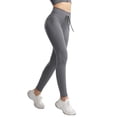 thumbnail image 6 of Bigersell Women Pull on High Pant Women's Fashion Casual Solid Color High Waist Elastic Yoga Pants Shorts Slim Winter Leggings for Ladies, 6 of 8